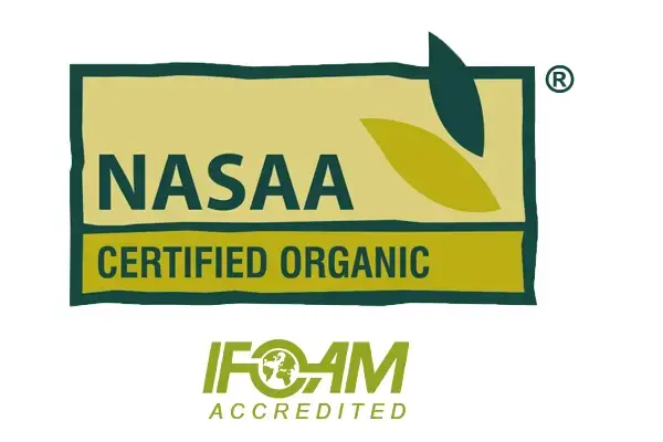 NASAA Certified Organic IFOAM Accredited